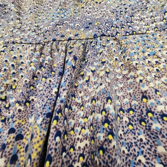 Boden Patterned Scoop Neck Modal/Cotton Blend Sun Dress Size 10P - Picture 6 of 9